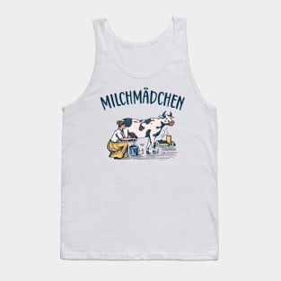 Milchmädchen Molkerei retro Tank Top